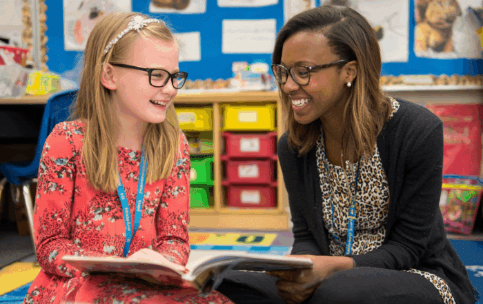 Sacramento child at READ Academy receiving specialized dyslexia intervention.