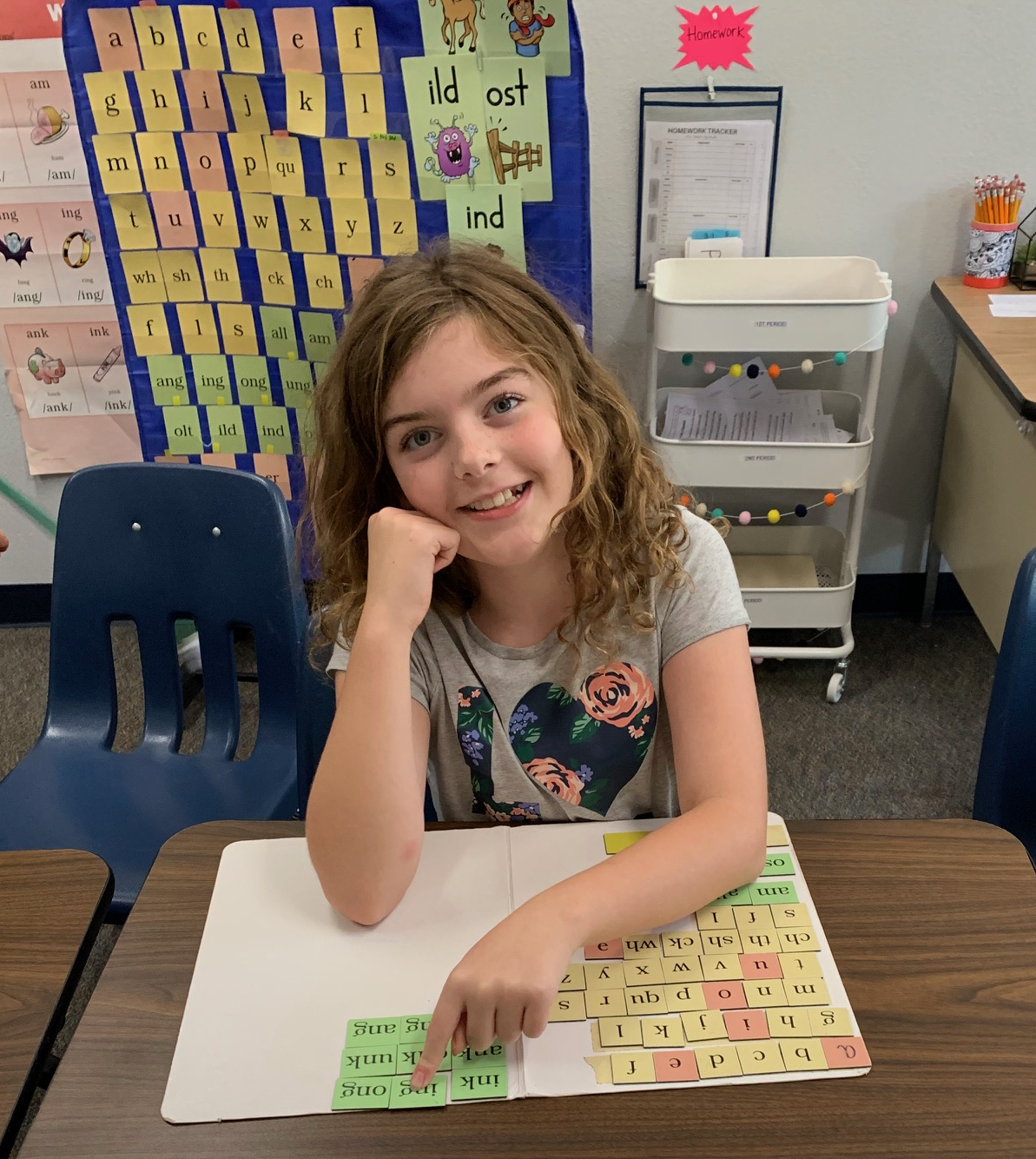 A READ Academy student during a structured literacy session