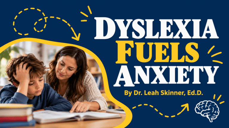 Dyslexia and Anxiety: Breaking the Cycle video explainer by Dr. Leah Skinner, ED.D